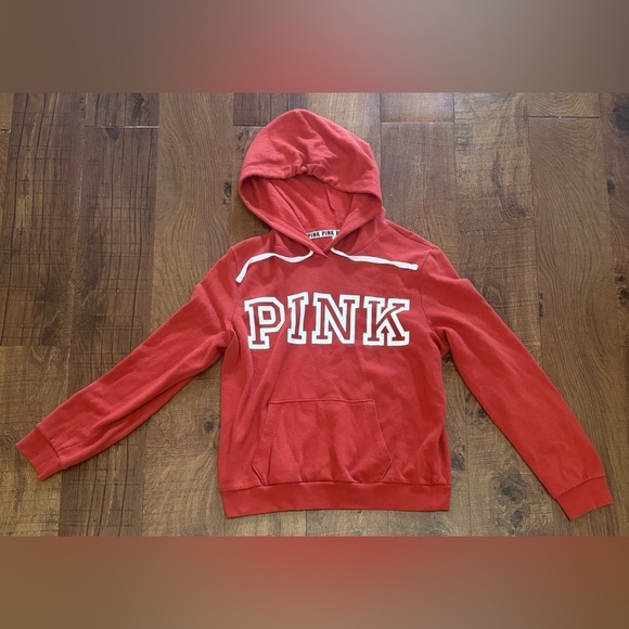 PINK Victoria's Secret Tops - PINK Victoria’s Secret hoodie logo Sz medium